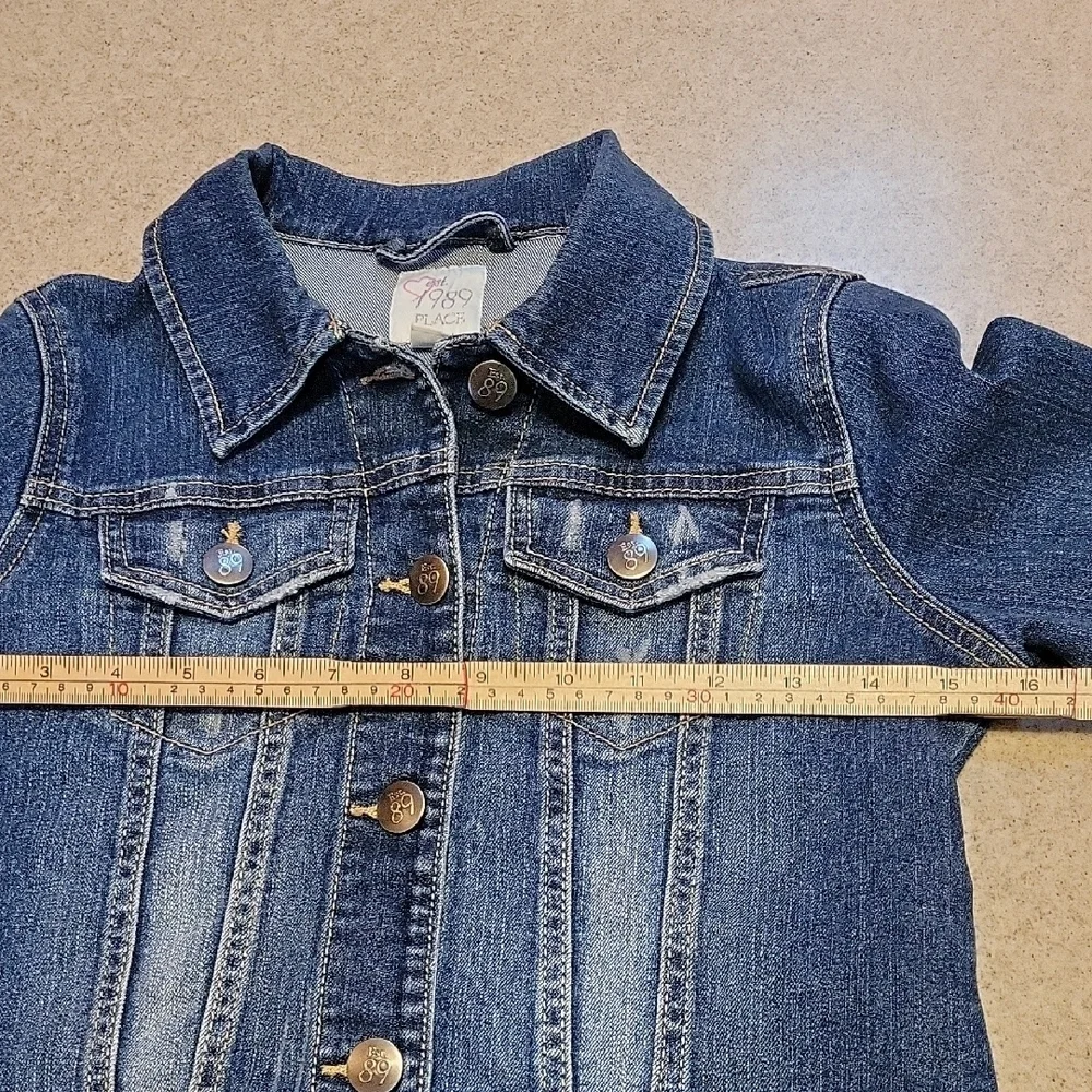 The Children's Place Blue Denim Jacket Size 10/12